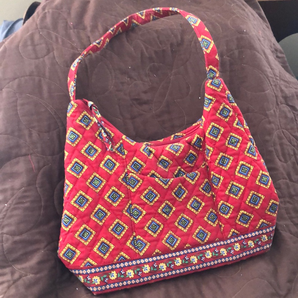 Vera Bradley vintage Villa Red 2014 shoulder bag
